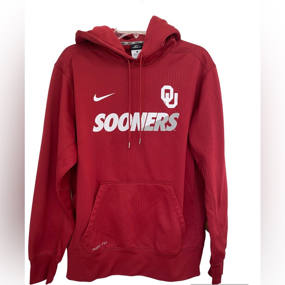 OU Sooners Nike ThermaFit Hoodie Size Large